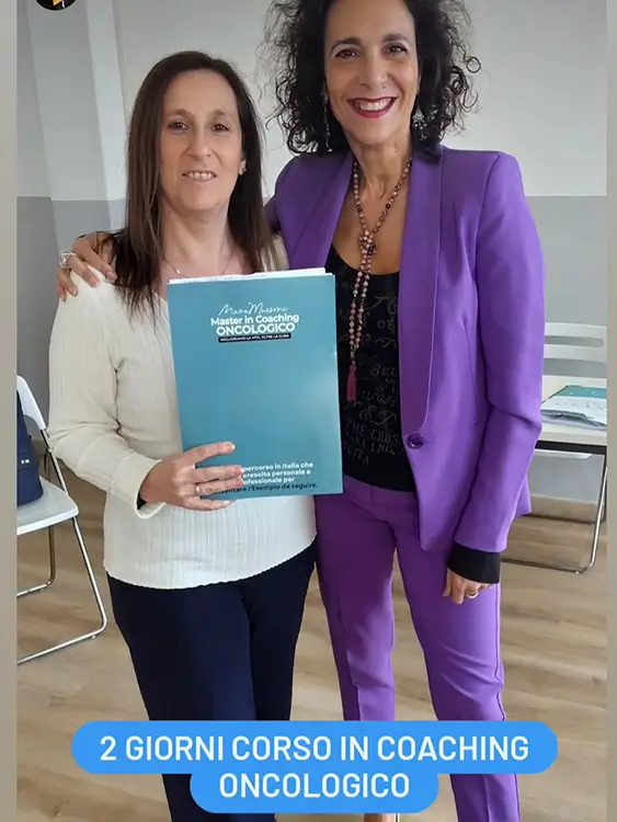 coaching oncologico foto con studente